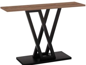 Κονσόλα Wirmo 197-000226 110x30x80cm Walnut-Black