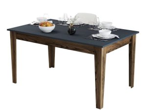 Τραπέζι Με Αποθηκευτικό Χώρο HM9507.01 145x88x75cm Walnut-Anthracite