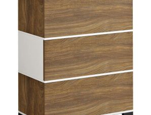 Παπουτσοθήκη Mirabell HM8938.11 90x30x93cm Walnut-White