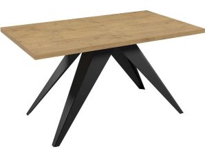 Τραπέζι Επεκτεινόμενο Vento 162784799 140/240x80x76cm Walnut-Black