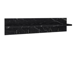 Κρεμάστρα Τοίχου Kery 0212604 80x11x18cm Black Marble Effect